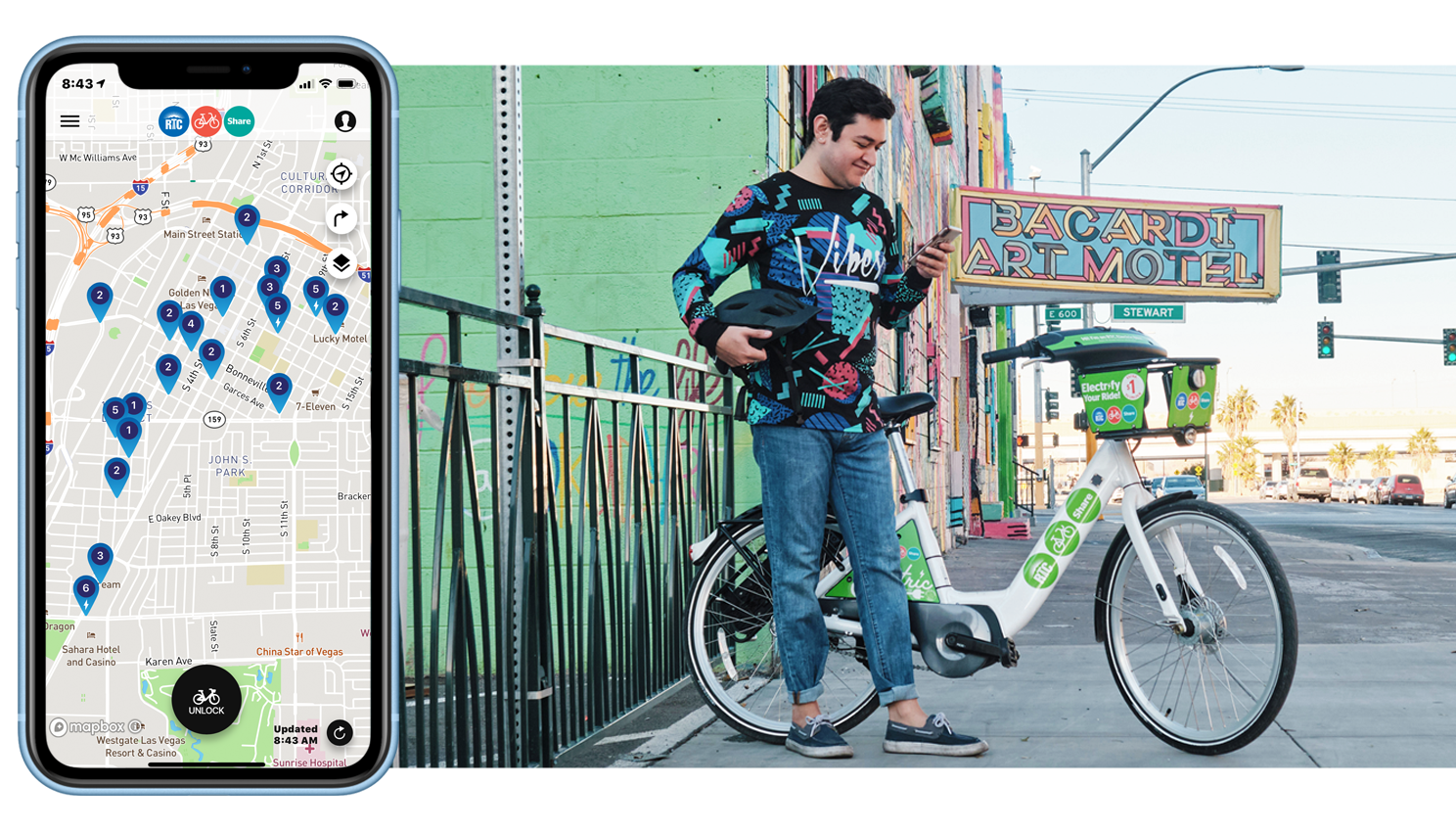 Bike sharing system, bike sharing app