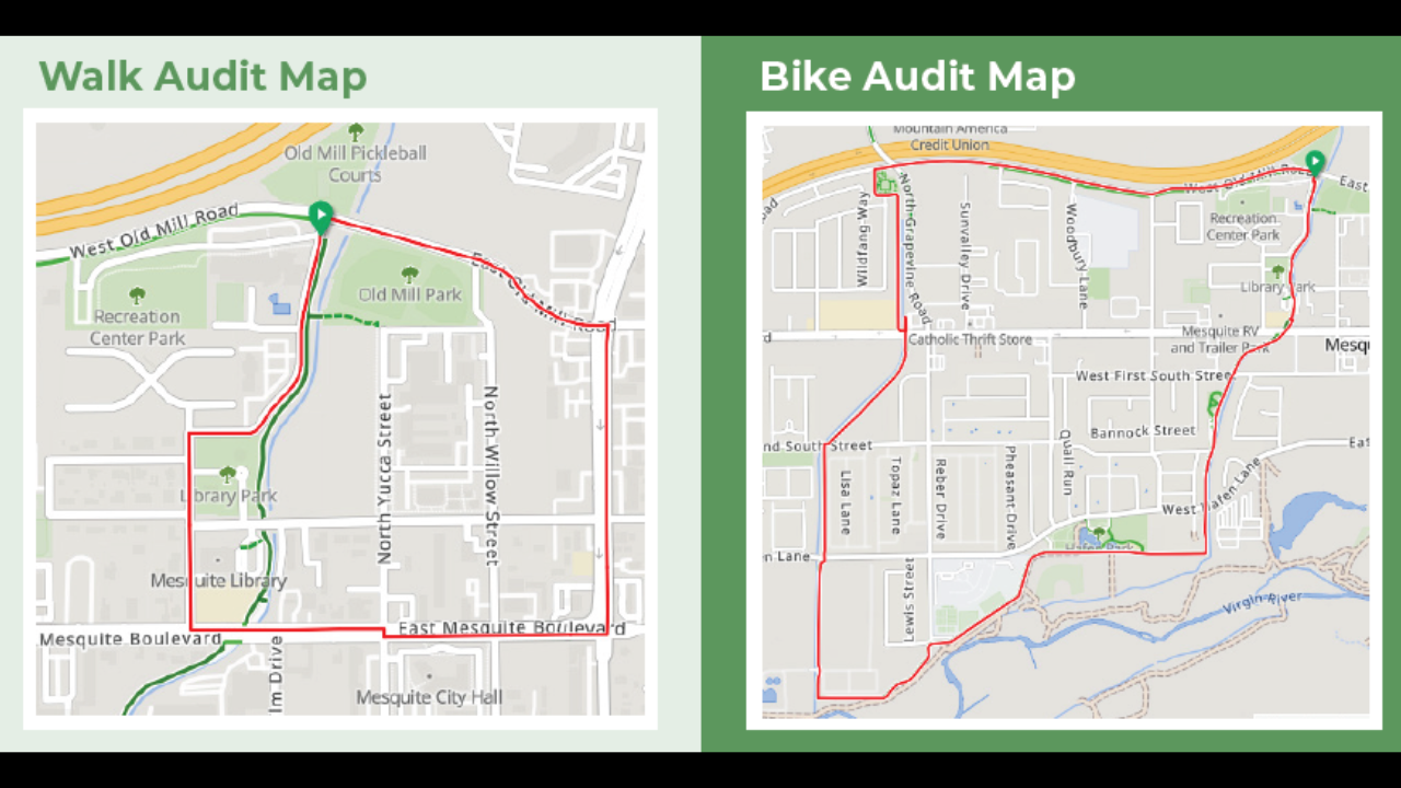 Walk and Bike Audit maps